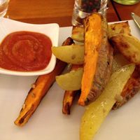 Side of potato wedges at Eqvita in 