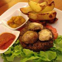 veggie burger at Eqvita in 