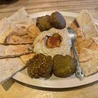 Hummus and falafel 40 Q  at Toko Baru in Antigua