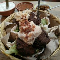 Full falafel at Toko Baru in Antigua
