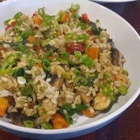 Vegan risotto at The Foundry Hotel in Bendigo