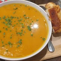 Vegan Pumpkin soup at The Foundry Hotel in Bendigo