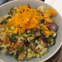 Vegan risotto at The Foundry Hotel in Bendigo