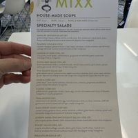 Menu  at The Mixx in Overland Park