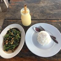 Adobong Kangkong in Garlic Sauce at Levine's Eatery in Coron