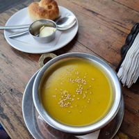 Pumpkin soup (tell them to leave out the butter) at OR2K in Pokhara