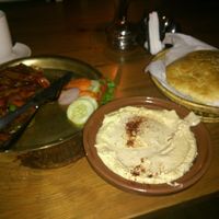 hummus and chips chilly with soy hot chocolate at OR2K in Pokhara