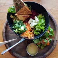 Buddha bowl at OR2K in Pokhara