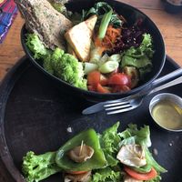 Julia Buddha Bowl, ask for vegan option at OR2K in Pokhara