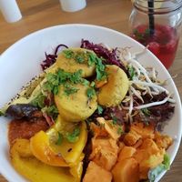 falafel bowl at Green Lion in Nuremberg