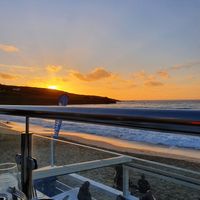  at Porthmeor Beach Cafe in St Ives