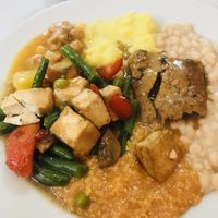 Menu for lunch + soup for 10 sol at Zhu Restaurante Vegetariano in Lima