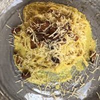 Veg carbonara  at Rifugio Romano in Rome