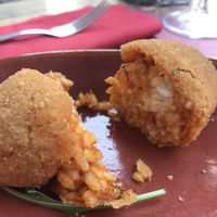 Supplì vegan at Rifugio Romano in Rome