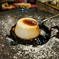 Panna cotta vegan at Rifugio Romano in Rome