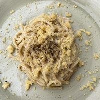 Vegan cacio e pepe…. Amazingly delicious! at Rifugio Romano in Rome