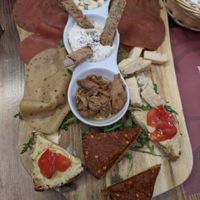 All vegan charcuterie at Rifugio Romano in Rome