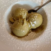 Vegan pistachio ice cream at Rifugio Romano in Rome