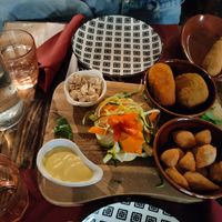 Their signature il Rifugio vegan starter plate at Rifugio Romano in Rome