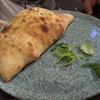 Calzone veganico at Rifugio Romano in Rome