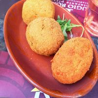 Suppli vegan at Rifugio Romano in Rome