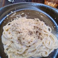Vegan "Cacio e Pepe" at Rifugio Romano in Rome