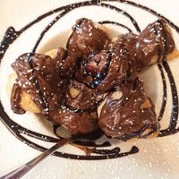 Zoccolette with vegan nutella at Rifugio Romano in Rome