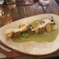 Polpette with broccoli  at Rifugio Romano in Rome