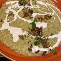 Risotto funghi e castagne   at Rifugio Romano in Rome