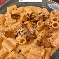 Mezzemaniche alla gricia #Veganuary at Rifugio Romano in Rome