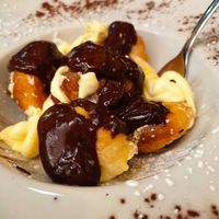 Profiteroles veg at Rifugio Romano in Rome