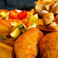 Tagliere del rifugio veg at Rifugio Romano in Rome