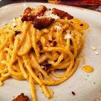 Carbonara veg at Rifugio Romano in Rome