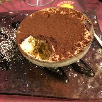tiramisu at Rifugio Romano in Rome