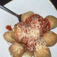 vegan pizza balls  at Rifugio Romano in Rome