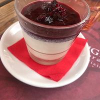 Panna cotta vegan ❤️ at Rifugio Romano in Rome
