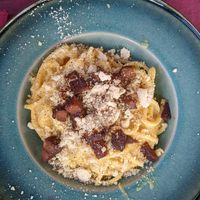 Carbonara at Rifugio Romano in Rome