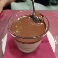 Panna cotta con nutella vegana at Rifugio Romano in Rome