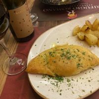 Vegan omelette   at Rifugio Romano in Rome