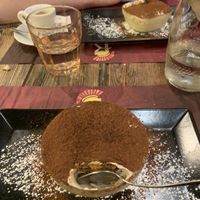 Vegan tiramisu  at Rifugio Romano in Rome