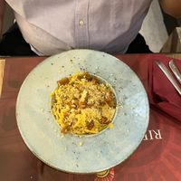 SPAGHETTI ALLA CARBONARA VEGAN at Rifugio Romano in Rome