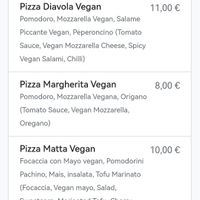 A few pages of the menu at Rifugio Romano in Rome