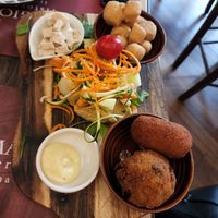 The vegan appetizers at Rifugio Romano in Rome