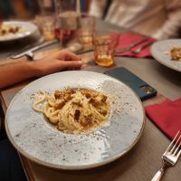 Gricia vegana at Rifugio Romano in Rome