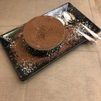 Vegan tiramisu   at Rifugio Romano in Rome