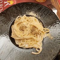 Cacio e pepe at Rifugio Romano in Rome