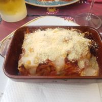 Lasagne at Rifugio Romano in Rome