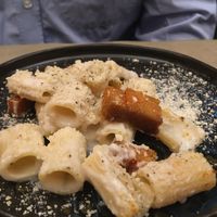 Pasta (half portion as shared between two)  at Rifugio Romano in Rome
