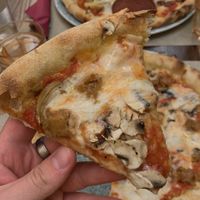 vegan pizza  at Rifugio Romano in Rome