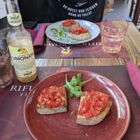 Bruschetta at Rifugio Romano in Rome